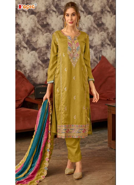 C 1774 Rosemeen By Fepic Silk Embroidered With Heavy Handwork Pakistani Salwar Kameez Online Wholesale